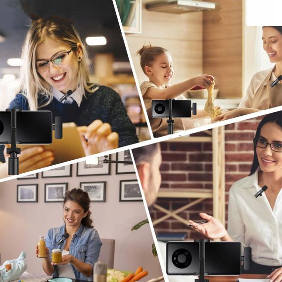 Бездротовий петличний мікрофон для телефона, з Type-C, K8 / Мікрофон петличка з прищіпкою | Зображення 1