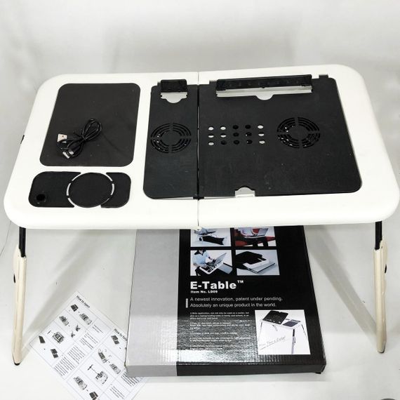 Подставка для ноутбука с открытой конструкцией LD-09 E-Table, Столик для LN-454 ноутбука металлический | Зображення 1