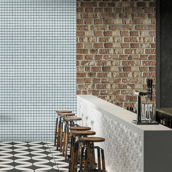 Мозаїка з декоративного скла біла 298х298х4,5мм SW-00002364 | Зображення 4