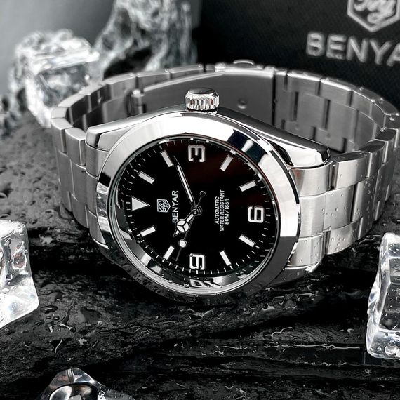 Чоловічий годинник Benyar BY-5177 Black | Зображення 6
