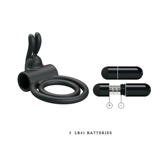 Кільце ерекційне з вібрацією Pretty Love Osmond, подвійне sexstyle | Зображення 4