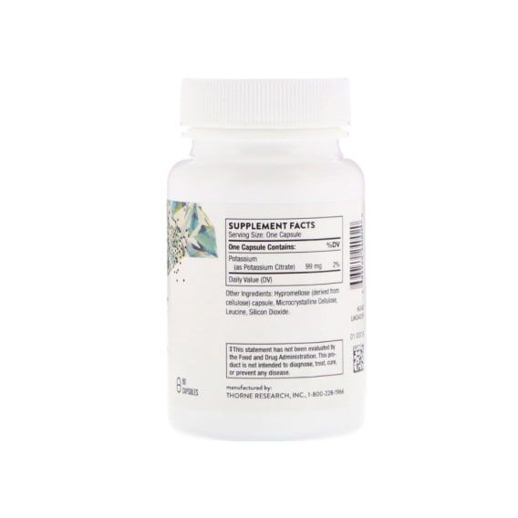 Микроэлемент Калий Thorne Research Potassium Citrate 90 Veg Caps | Зображення 1
