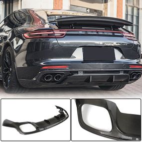 Дифузор заднього бампера (2016-2020, Карбон) для Porsche Panamera рр