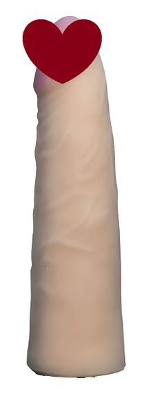 Насадка для страпона тілесна EGZO CIBERSKIN NSTR08 ( 17,5 см х 3,5 см ) Sex Aura