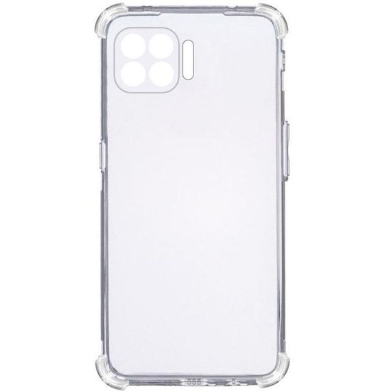 TPU чехол GETMAN Ease logo усиленные углы Full Camera для Oppo Reno 4 Lite Бесцветный (прозрачный) | Зображення 2