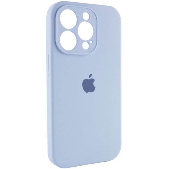 Чехол Silicone Case Full Camera Protective (AA) для Apple iPhone 14 Pro (6.1") Голубой / Lilac Blue | Зображення 1