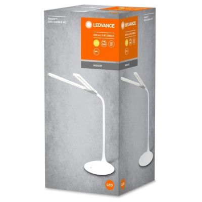 Лампа настільна LEDVANCE з акумулятором Panan Disc Double 5Вт 3000К 2200мАг USB-A білий (4058075301733) | Зображення 4