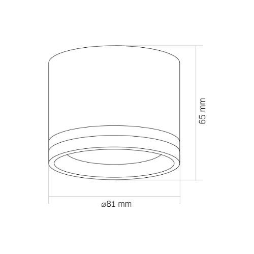 Світильник VIDEX під лампу GX53 накладний Чорний (VL-SPF35A-B) (40шт/ящ) | Зображення 1