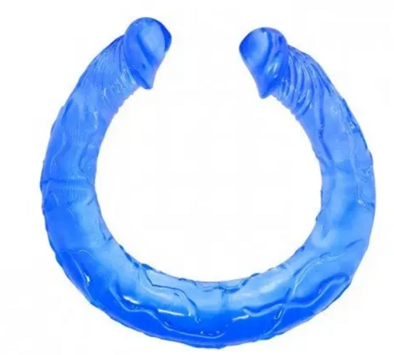 Подвійний Фалоімітатор "Double Dong" BLUE Sex Aura | Зображення 2