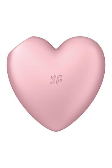 Вакуумний стимулятор-серце з вібрацією Satisfyer Cutie Heart Light Red Sex Aura | Зображення 3