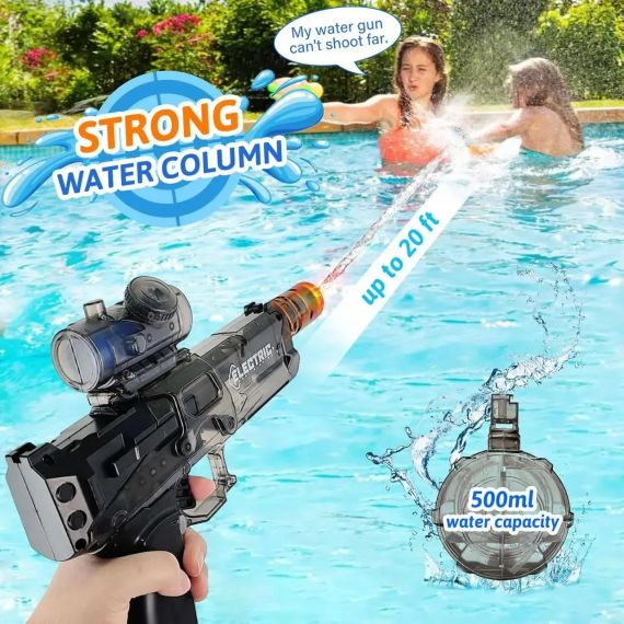 Водяний пістолет Електричне/кольорове підсвічування, обойма 500мл, водяний пістолет з підсвічуванням | Зображення 1