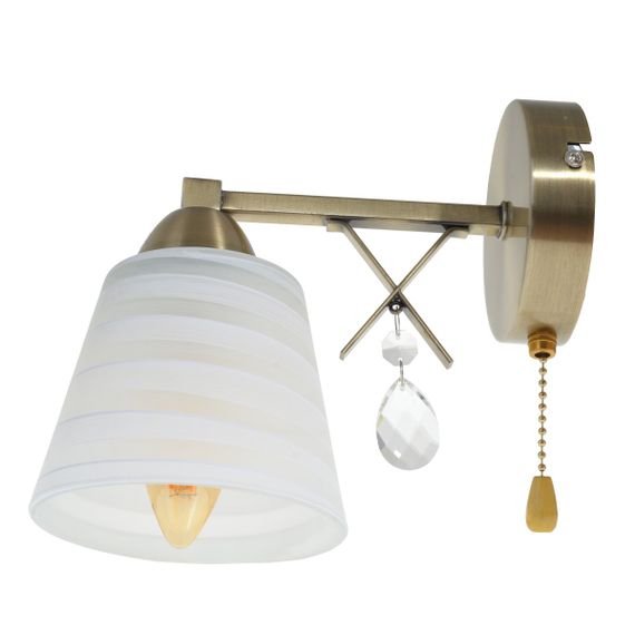 Бра настенное накладное в спальню LK-673W/1 E14 AB | Зображення 3