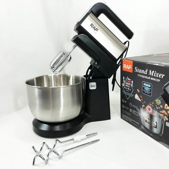 Настольный миксер тестомес RAF R.6652 1000 Вт 3.5 л, Бытовой миксер для взбивания крема AY-54 | Зображення 3