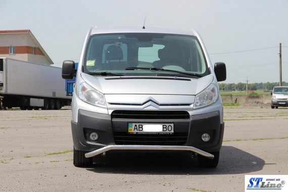 Передній захист ST007 (нерж.) 60 мм для Citroen Jumpy 2007-2017 років | Зображення 1