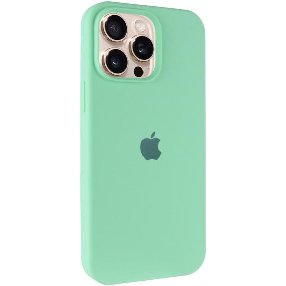 Чохол Silicone Case Full Protective (AA) для Apple iPhone 14 Pro (6.1") Зелений / Pistachio