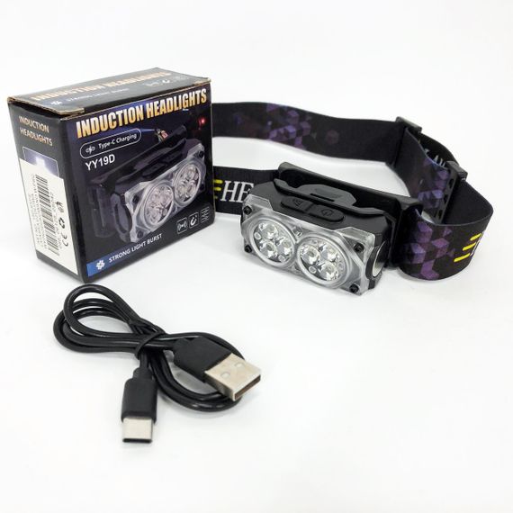 Головной фонарь аккумуляторный светодиодный мощный, Фонарь для головы со светодиодами TH-82