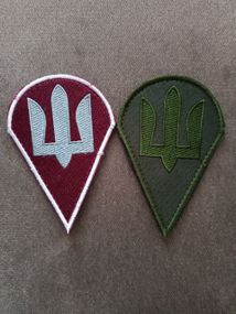 Шеврон ДШВ Десантно-штурмовые войска ЗСУ - 2шт (повседневный + полевой)