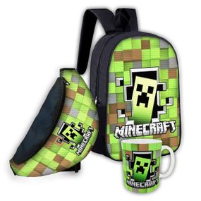 Набір дитячий Майнкрафт «Minecraft» рюкзак 36х27см сумка-бананка, кружка з принтом для хлопчика (01657)