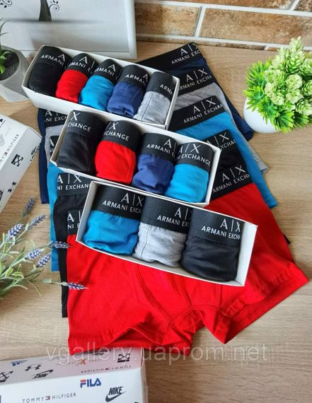 Чоловічі труси Armani Exchange, чоловічі боксери Армані, бавовняні труси Армані Преміум якості XL | Зображення 4