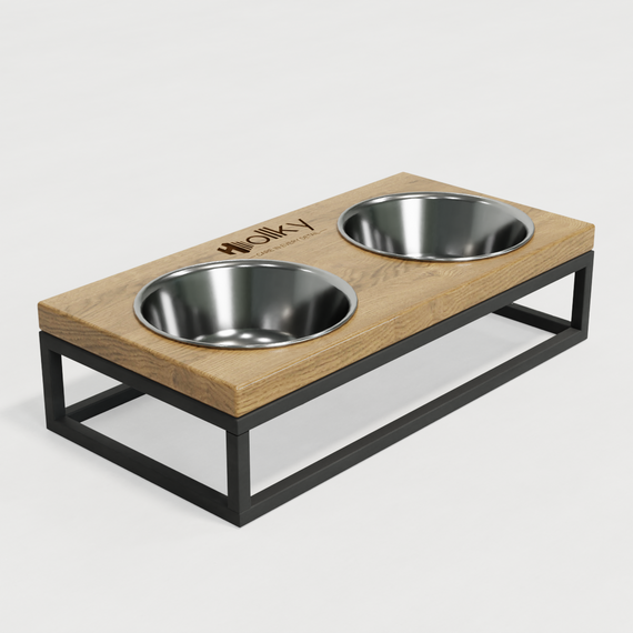 Миски на подставке для маленьких собак и котов Hollky Base S (2 × 0,45 л) BS-36187-GRNT | Зображення 6