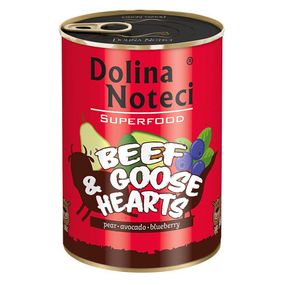 Dolina Noteci Superfood консерва для собак 400 г (говяжьи и гусиные сердца)