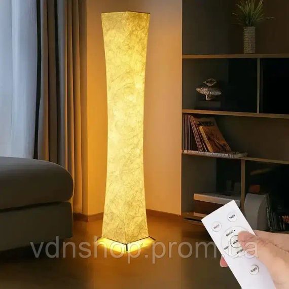 Підлогова лампа з пультом дистанційного керування, 20×20×130 см