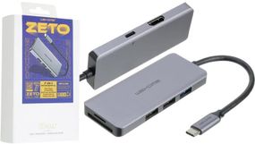 USB-хаб XO HUB001 Type-C з високою швидкістю передачі даних 35pc стальной (MAW-41609_692)