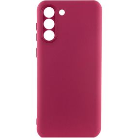 Чохол накладка Silicone Cover Lakshmi Full Camera (A) для Samsung Galaxy S21, Бордовий / Marsala