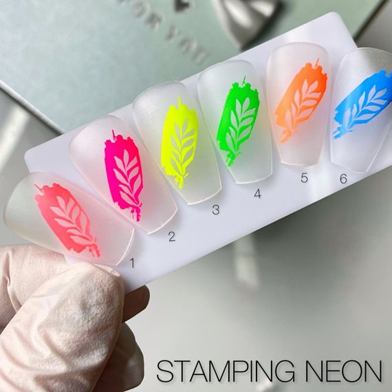 Лак для стемпингу SAGA Neon №01 8мл | Зображення 1