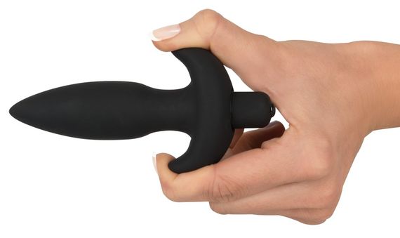 Анальна пробка - Black Velvet Vibrating Plug Small | Зображення 3