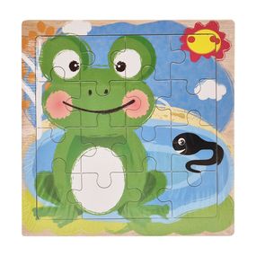 Деревянный пазл-вкладыш Жабка на пруду 73260-20, 16 деталей