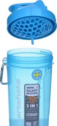 Шейкер спортивний SmartShake Slim 500ml Neon Blue (Original) | Зображення 8