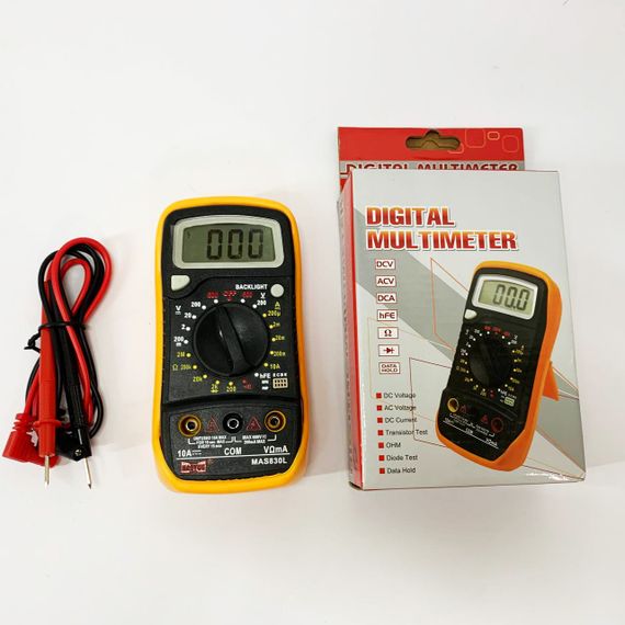 Мультиметр цифровий універсальний цифровий тестер HAOYUE MAS830L, Тестер напруги постійного струму CL-31 | Зображення 5