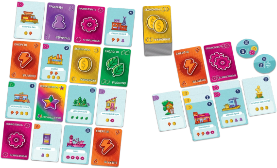 Настольная игра Карточный город (Point City) укр. | Зображення 3
