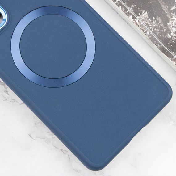 TPU чохол Bonbon Metal Style with MagSafe для Samsung Galaxy A25 5G Синій / Cosmos Blue | Зображення 3