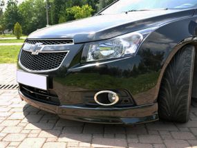 Накладка на передній бампер HB (Meliset, під фарбування) для Chevrolet Cruze 2009-2015 рр.
