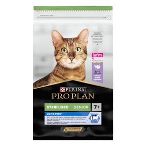 Сухой корм для стерилизованных стареющих котов с индейкой Purina ProPlan Sterilised Senior 1.5 кг