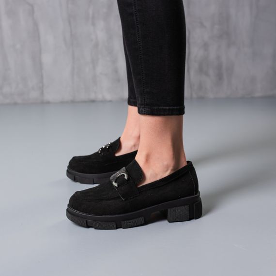Броги женские Fashion Kingdom 3750 41 размер 26 см Черный | Зображення 2