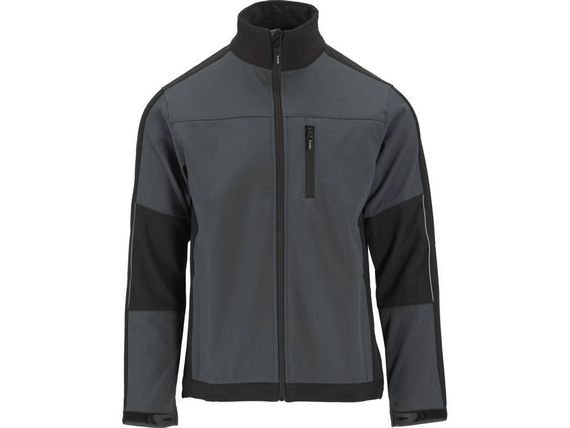 Куртка робоча SOFTSHELL YATO Польша розмір XXXL, чорно-темно-сіра, 3 кишені, 96% поліестер і 4% спандекс | Зображення 1