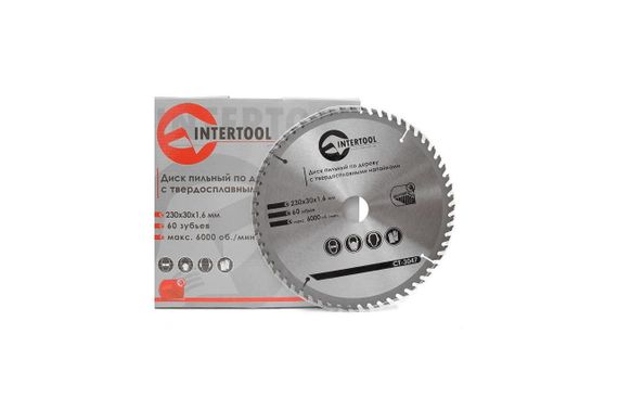 Диск пильный Intertool - 230 х 60T х 30 мм (CT-3047) | Зображення 2