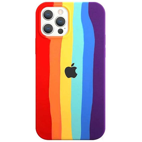 Чохол Silicone case Full Rainbow для Apple iPhone 13 Pro (6.1")