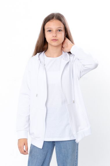 Худі для дівчинки (підлітковий) Носи своє 146 Білий (p-14115-158601) | Зображення 1