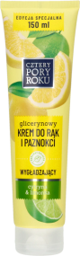ЧОТИРИ ПОРИ РОКУ Гліцериновий розгладжуючий крем для рук та нігтів, лимон та лайм 150 мл