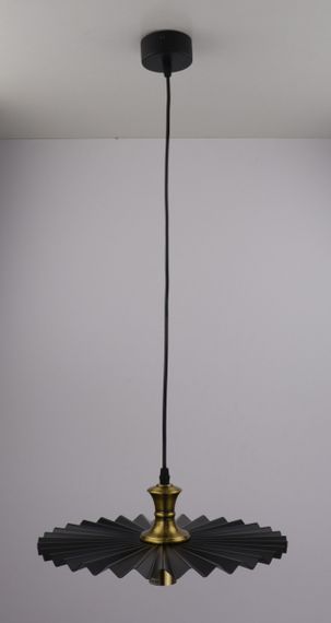 Люстра підвісна LOFT на 1 лампочку 25721 Чорний 20-120х35х35 см. | Зображення 1