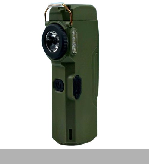 Ліхтар багатофункціональний D50-SMD green з Li-Ion акумулятором, індикацією заряду, запальничкою та ЗУ Type-C (46797-d50-smd_226)