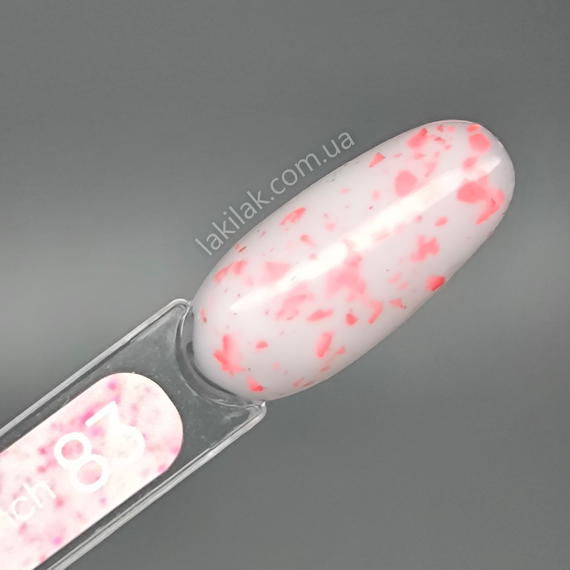 База Valeri French Base №83 (молочна з червоною поталлю) 6мл