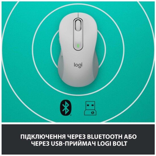 Миша Logitech Signature M650 L Wireless Off-White (910-006238) | Зображення 5