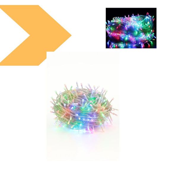 Гірлянда LED 100L 3.3 Line M-1 MULTI 10 метрів Вулична+з'єдн.Білий провід XPRO (47669-8109_398) | Зображення 4