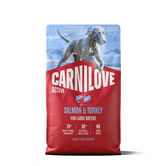Сухий корм з лососем та індичкою для собак великих порід Carnilove Active Salmon & Turkey Large Breed, 4 кг