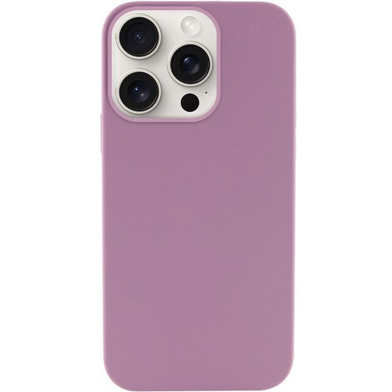 Чехол Silicone Case Full Protective (AA) NO LOGO для Apple iPhone 15 Pro (6.1") Лиловый / Lilac Pride